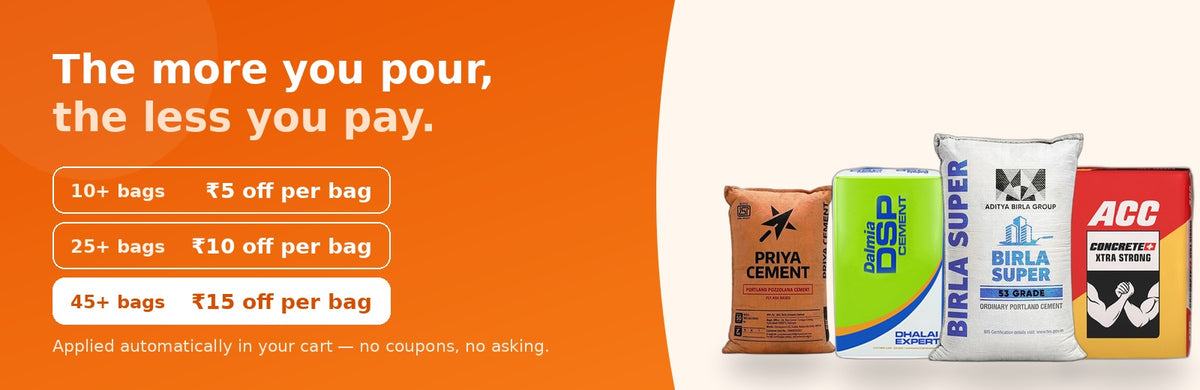 Cement at your gate today.
